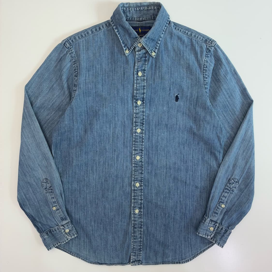 Polo   폴로 랄프로렌 자수 코튼 샴브레이 셔츠 상품이미지1