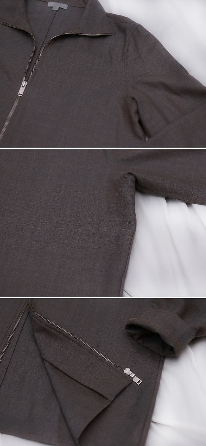 코스 (COS) 퓨어울 집업 포켓리스 소프트 자켓 (100-105) 상품이미지8