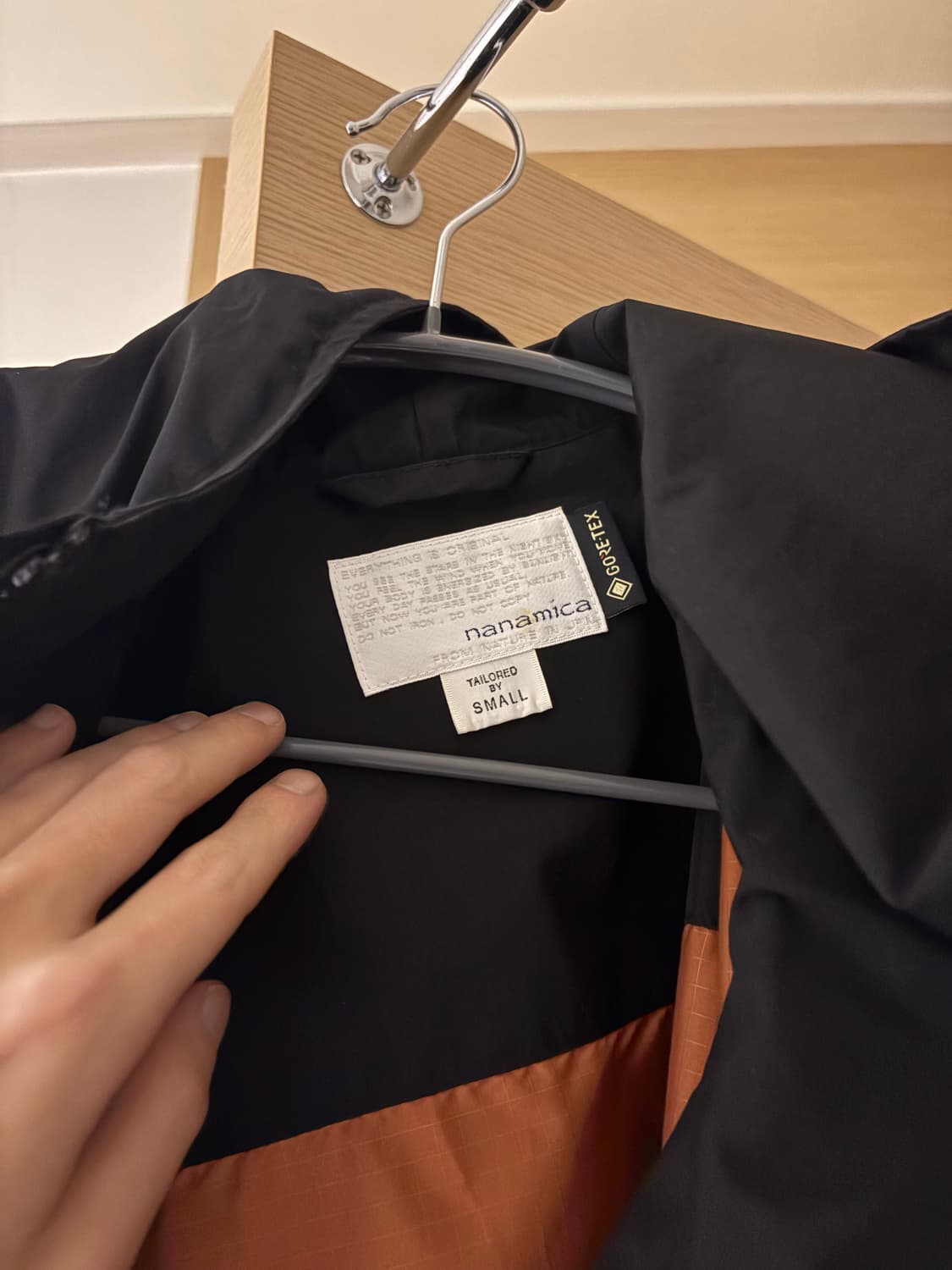 나나미카 고어텍스 쉘 코트 블랙 판매 합니다! 상품이미지5