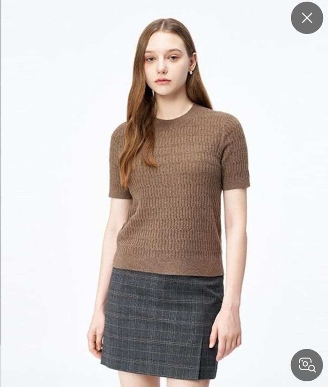 클럽모나코 2023 캐시미어 립 니트 XS사이즈 상품이미지1