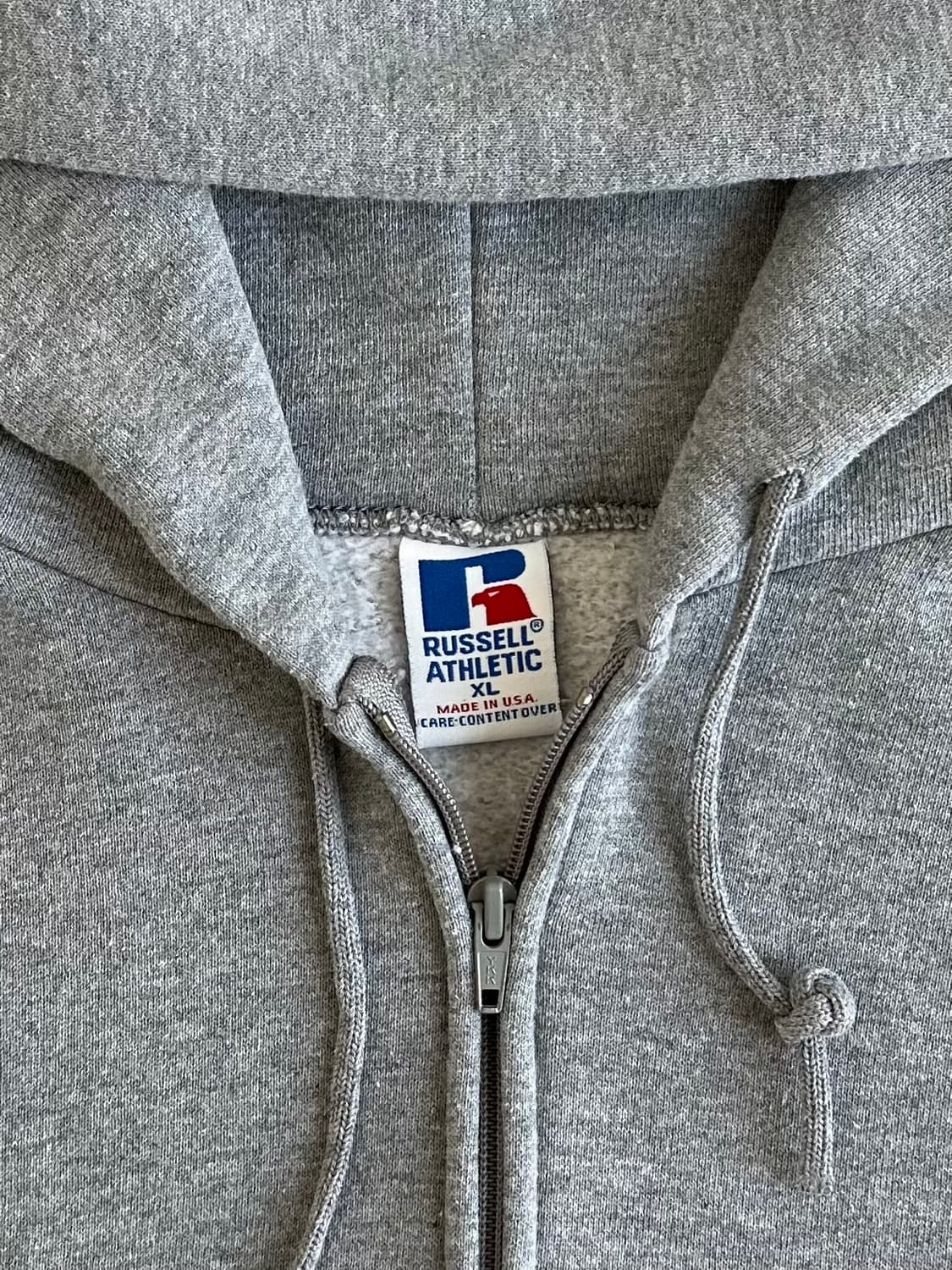 90s 빈티지 러셀 후드집업 그레이 XL USA 상품이미지6