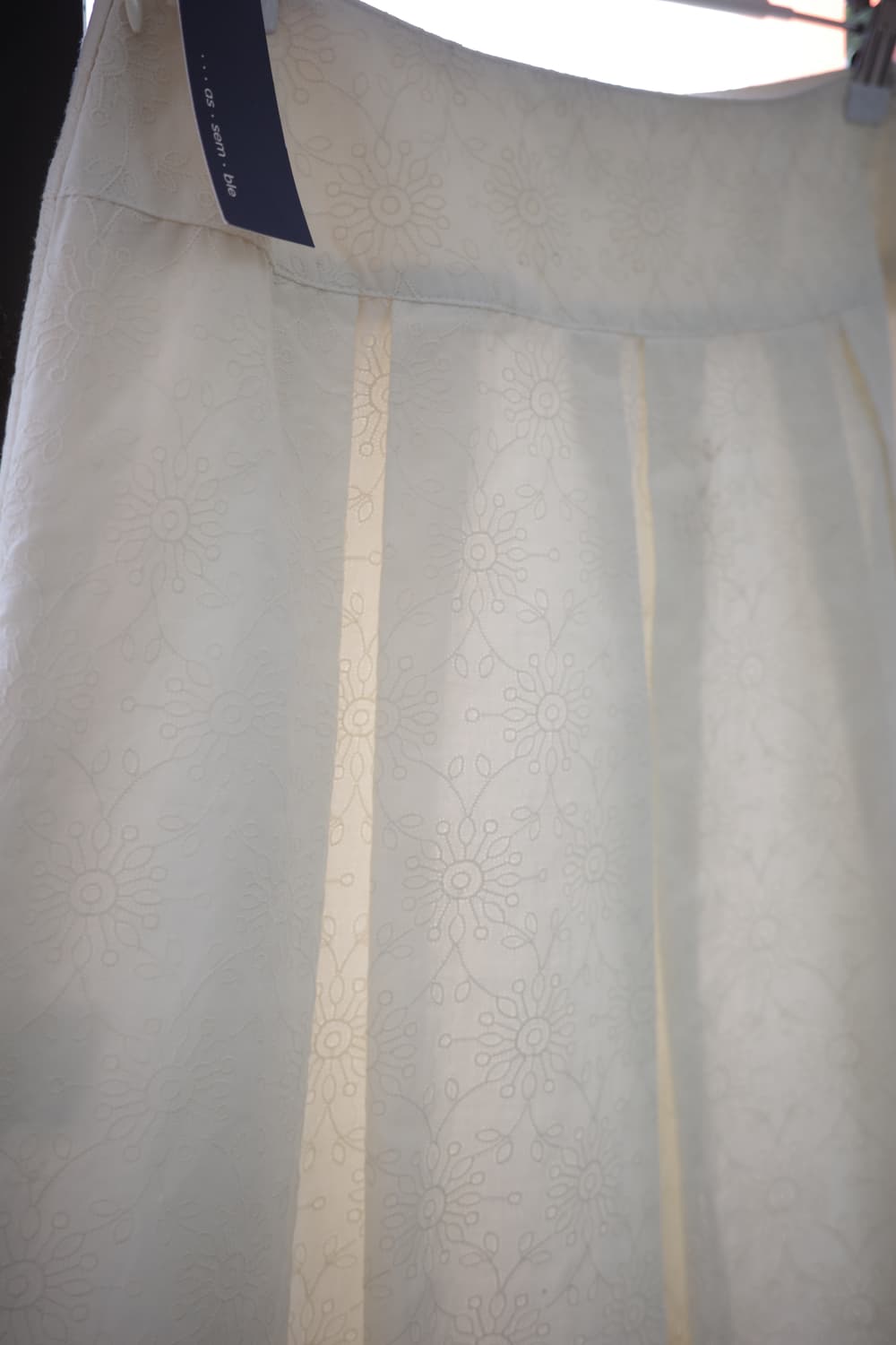 Light beige cotton skirt 상품이미지5