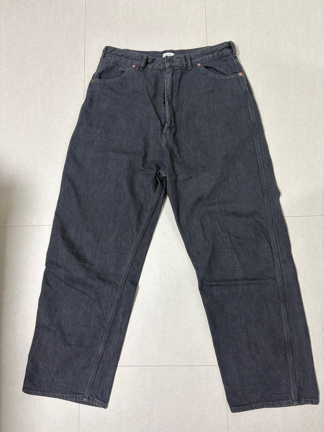 시오타 데님 페인터팬츠 미디엄그레이 6 상품이미지2