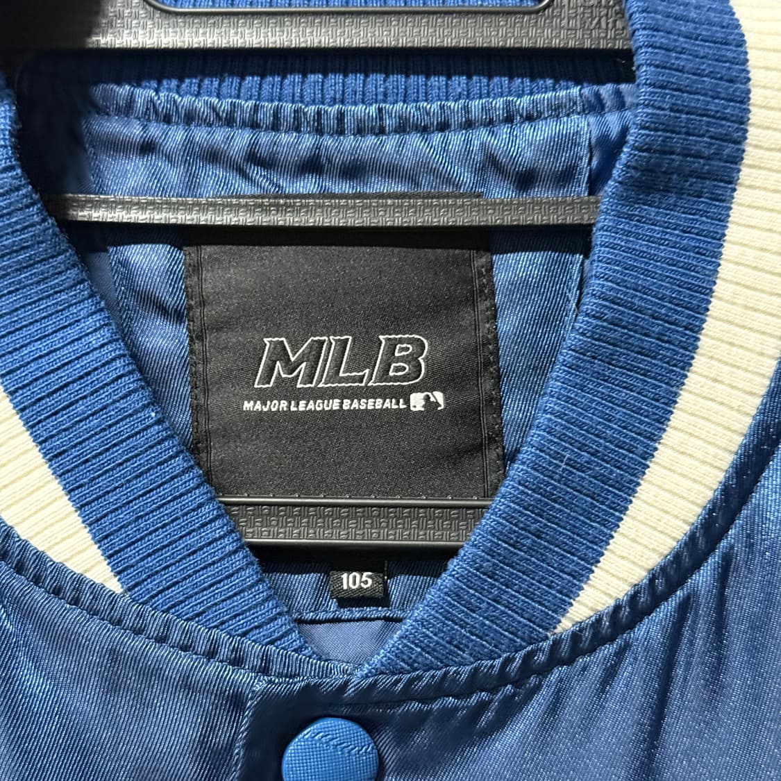 MLB 뉴욕 양키스 올드스쿨 배색 사틴 베이스볼 바시티 자켓 상품이미지4