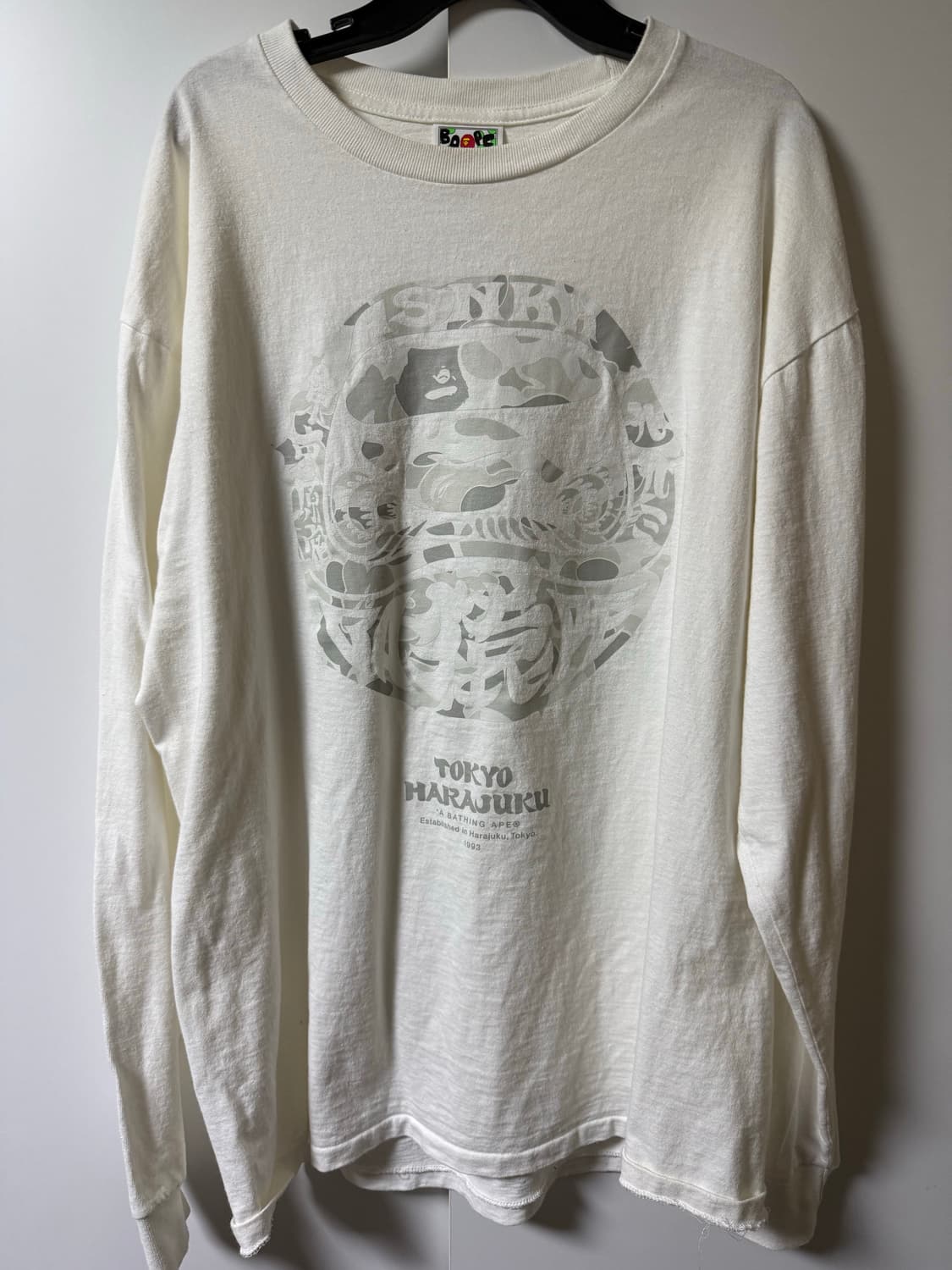 베이프 도쿄 하라주쿠 다루마 롱슬리브 XL 상품이미지1