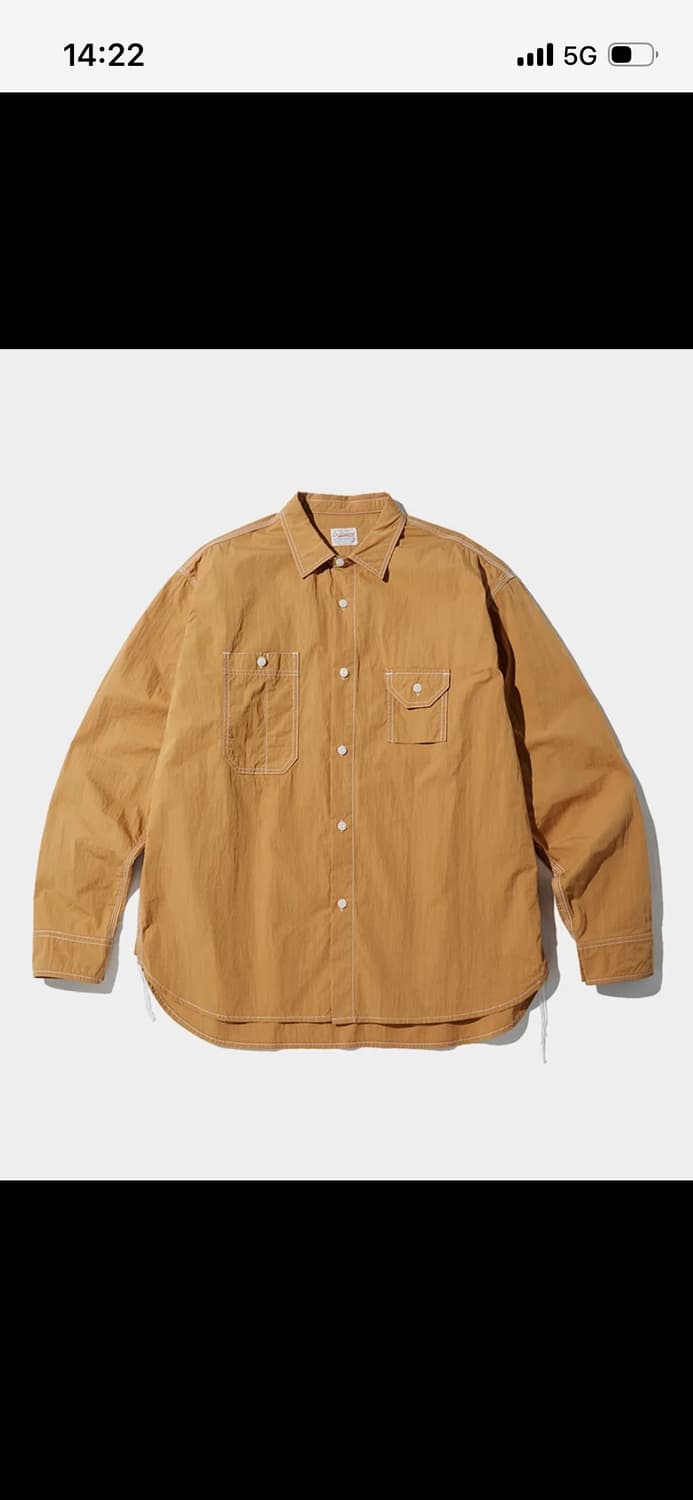 아웃스탠딩 cn 워크셔츠 머스타드 M 상품이미지1