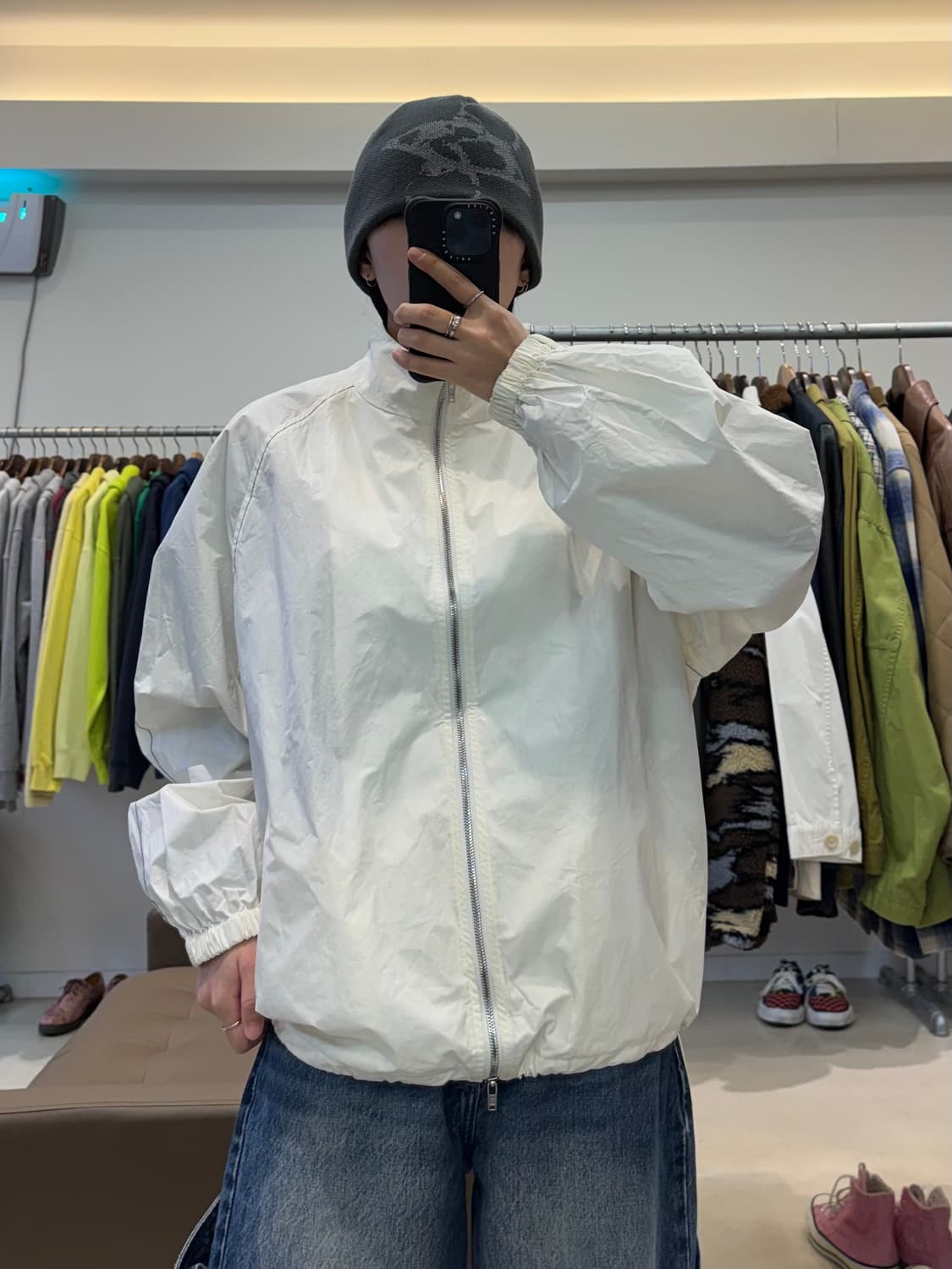 마뗑킴 로고 코팅 점퍼 상품이미지5