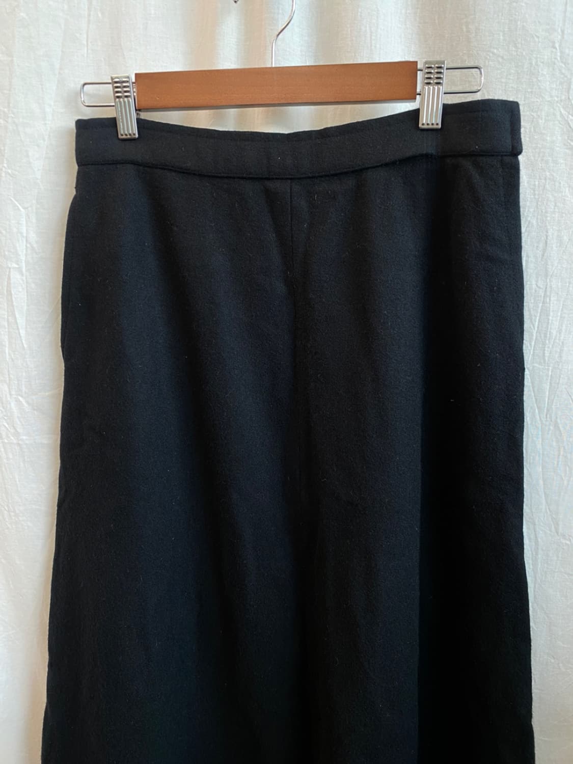 블랙모직롱스커트(M) 상품이미지3