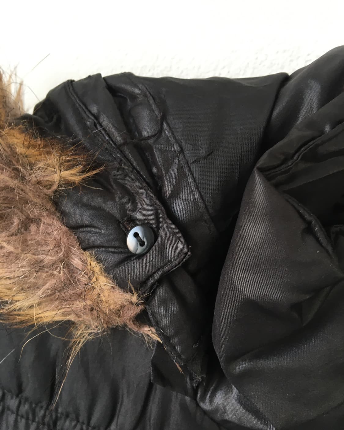 Fake fur hood padded jacket 상품이미지3