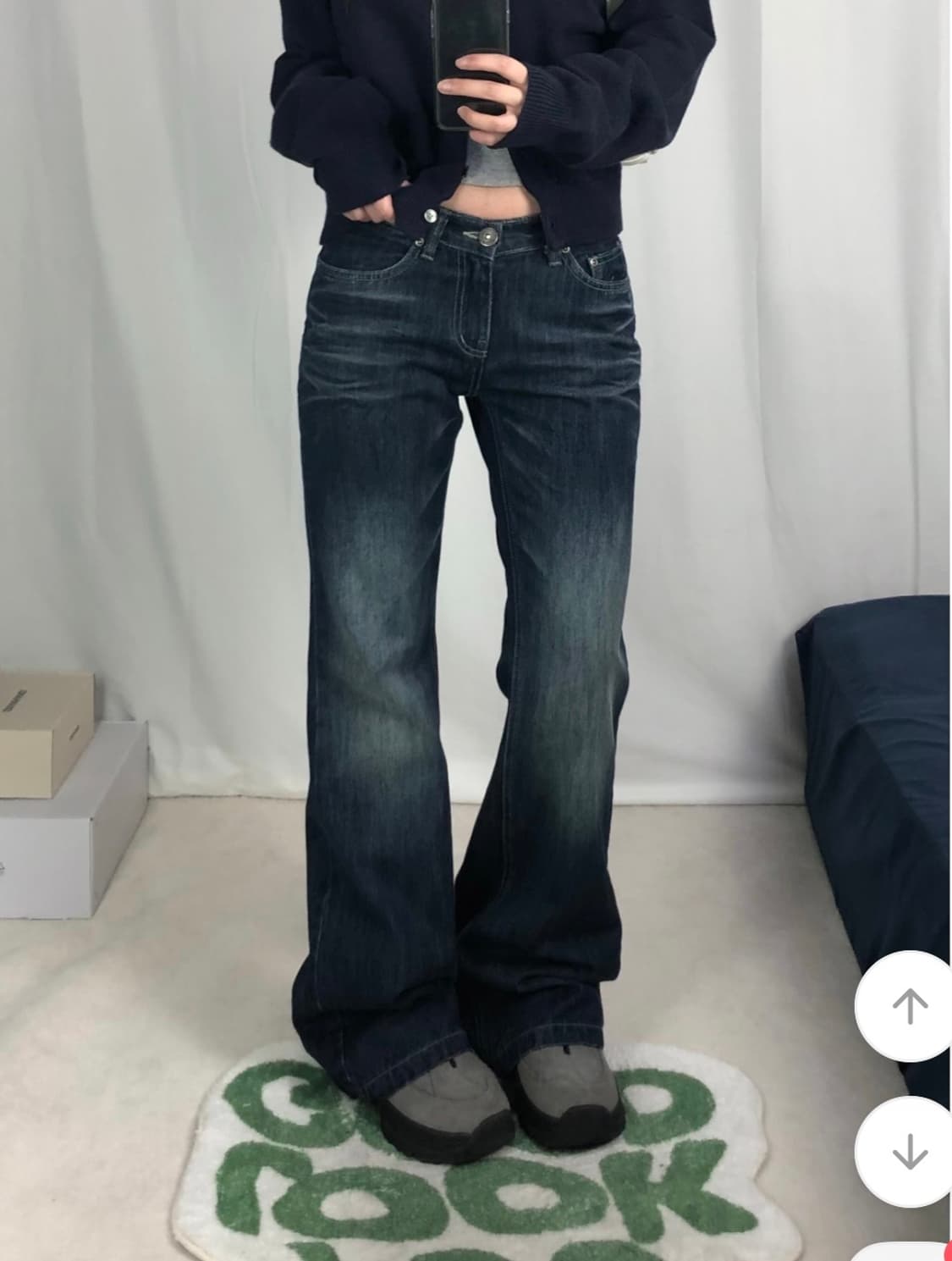 유데모닉 ootj 제나 로우 부츠컷 데님팬츠 상품이미지1
