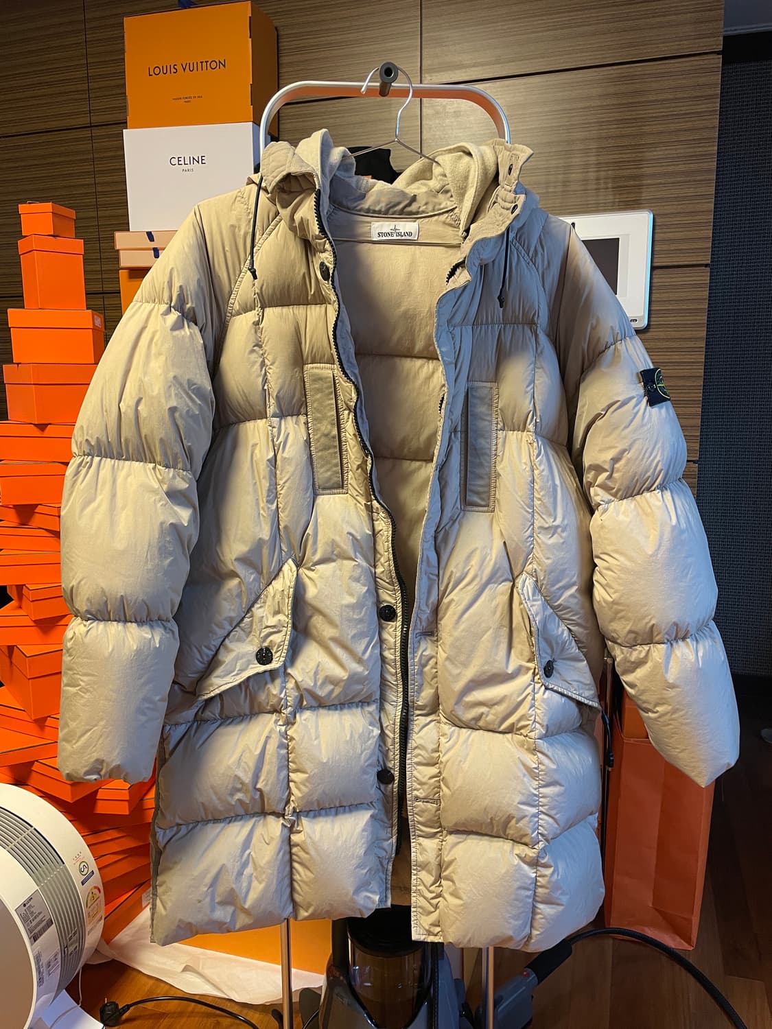 스톤아일랜드 크링클랩스 롱패딩 팝니다 상품이미지1