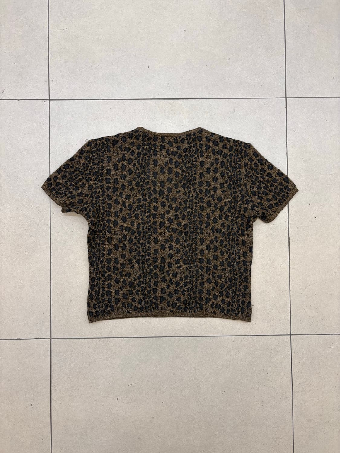 펜디 레오파드 니트 티셔츠 상품이미지7