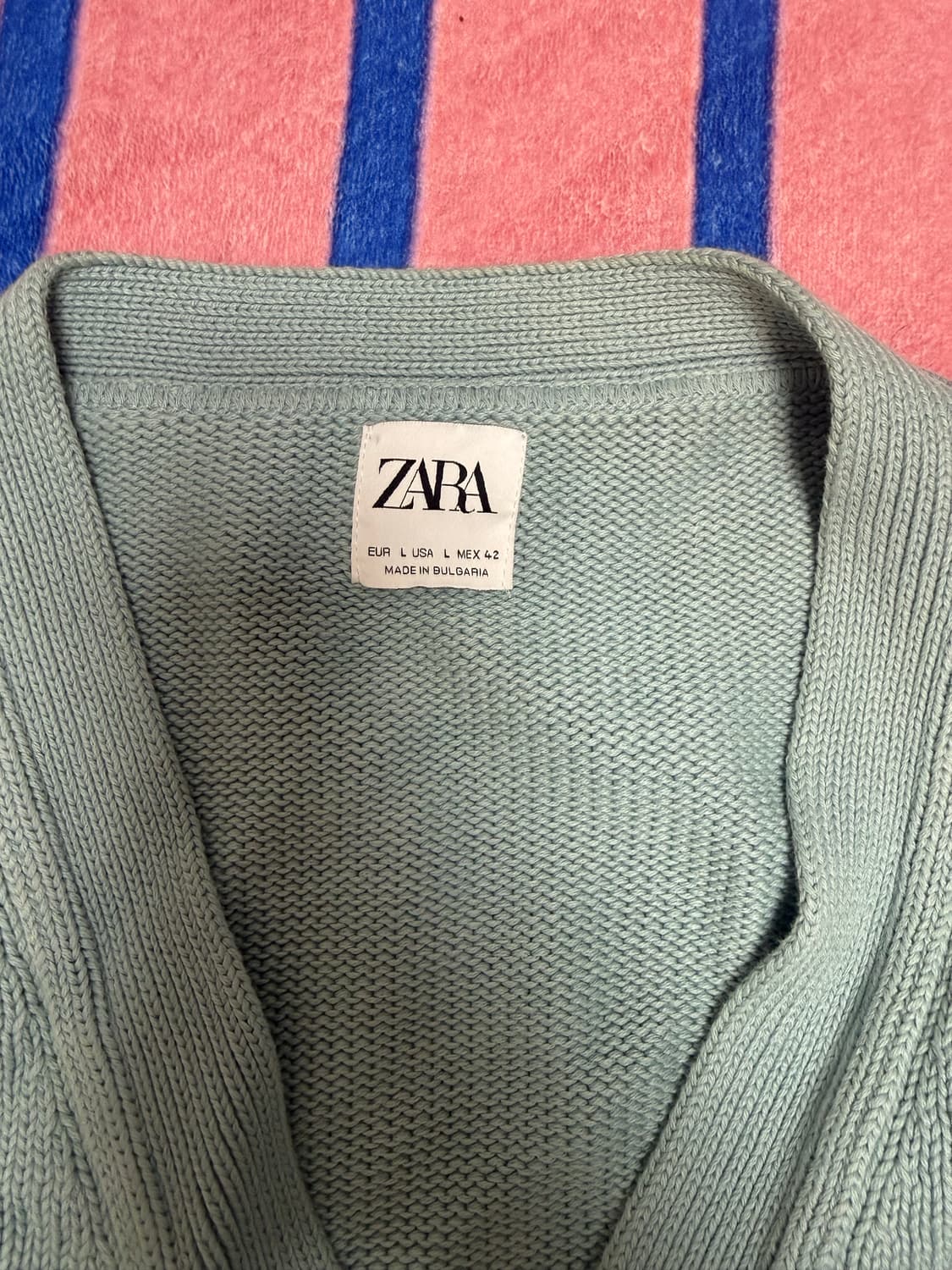 자라 브이넥 니트 가디건 (BTS RM 착용) L size 상품이미지3