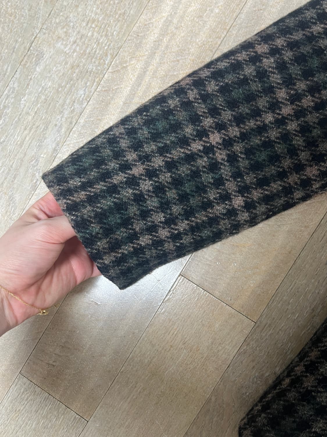 앤유 체크 울자켓  상품이미지4