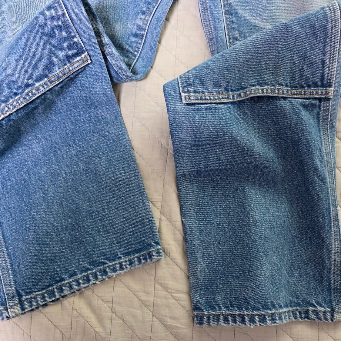 [40X34] 빈티지 칼하트 더블니 릴렉스핏 데님팬츠 워시드 B15 상품이미지4