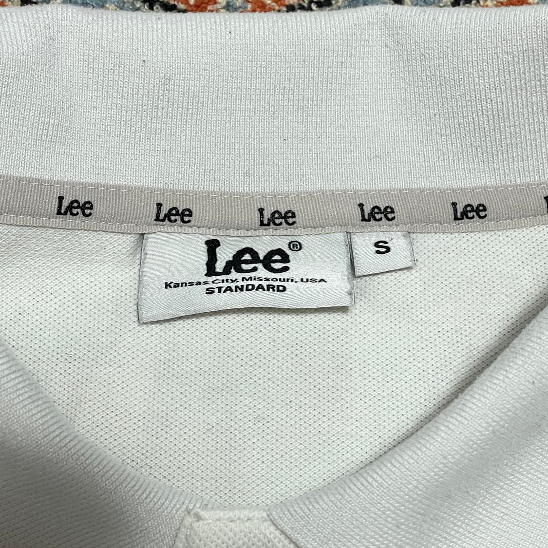 리 스몰로고 화이트 크롭티셔츠 남성S 상품이미지4