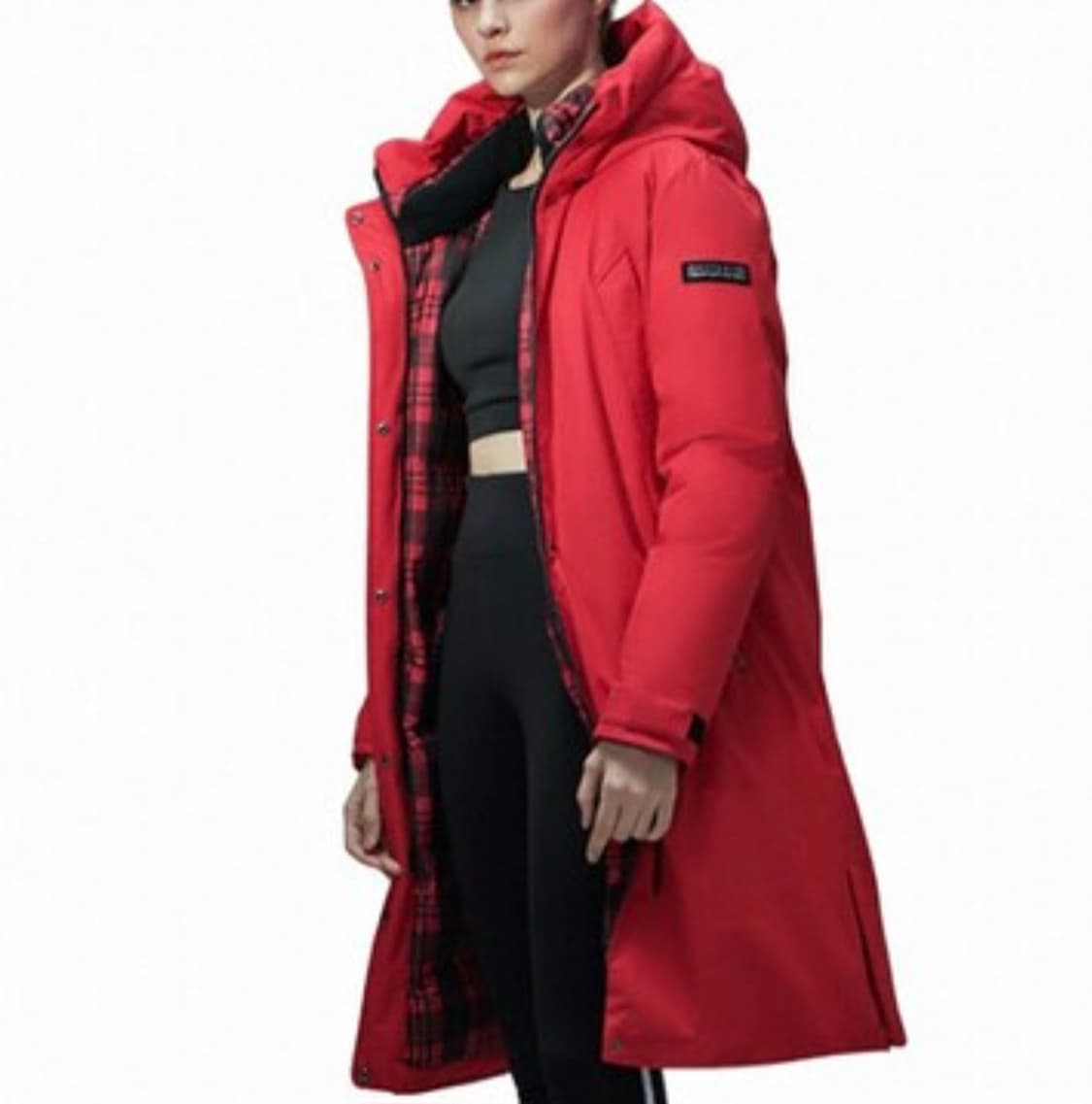 거의새거) 스케쳐스 남여공용 레드 롱패딩 90~95 상품이미지2