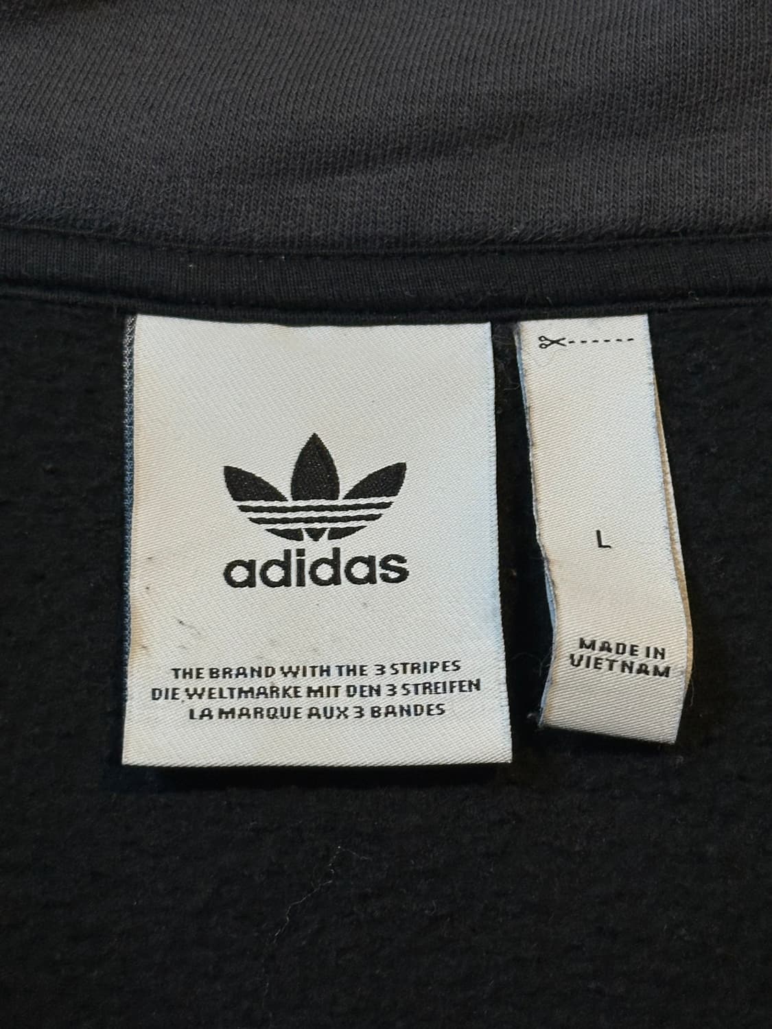 아디다스 ADIDAS 사이드라인 배색 하프 반집업 맨투맨 상품이미지4