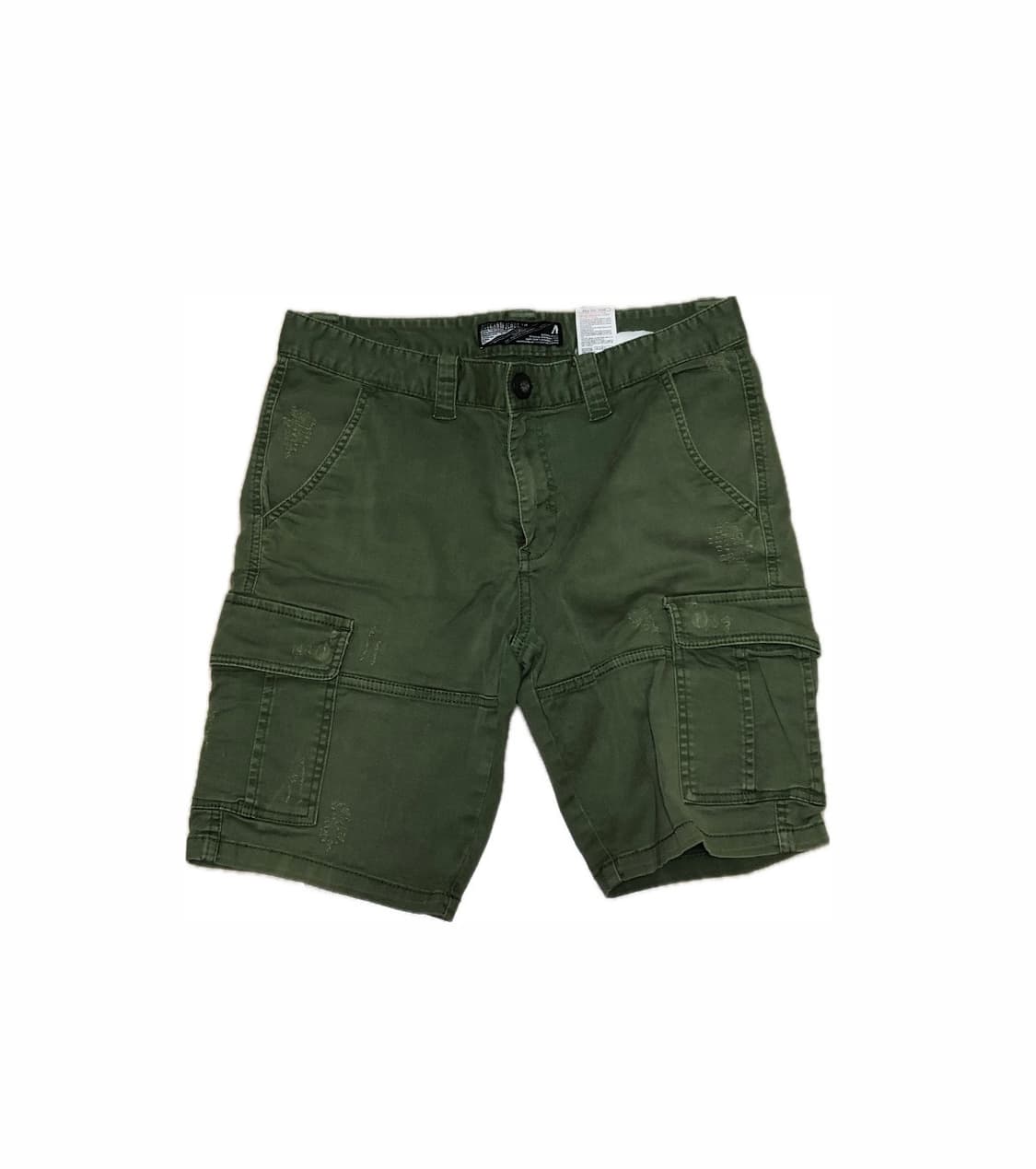 버커루 카고 버뮤다 팬츠 카키 와투케 y2k 힙합 상품이미지1