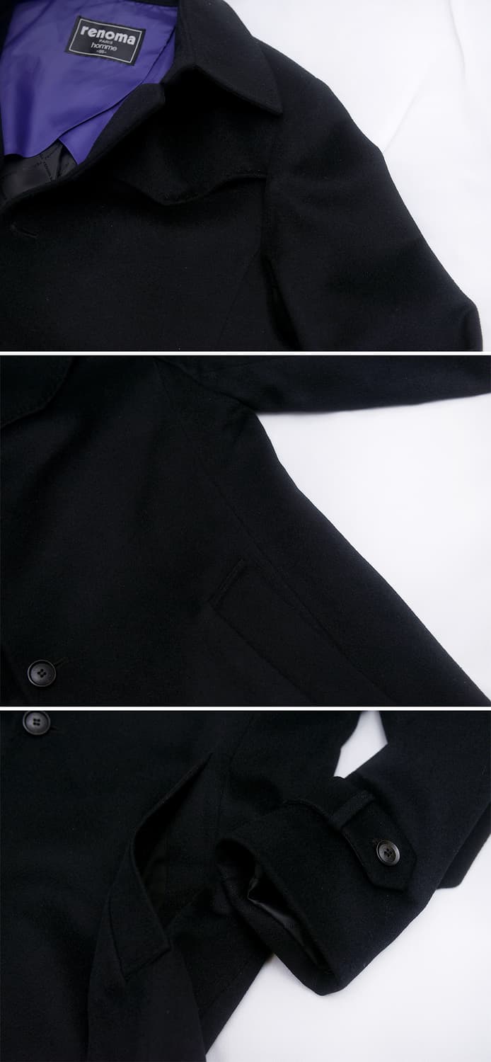 레노마 파리 옴므 퓨어 캐시미어 싱글 발마칸 트렌치 코트 (100+) 상품이미지8