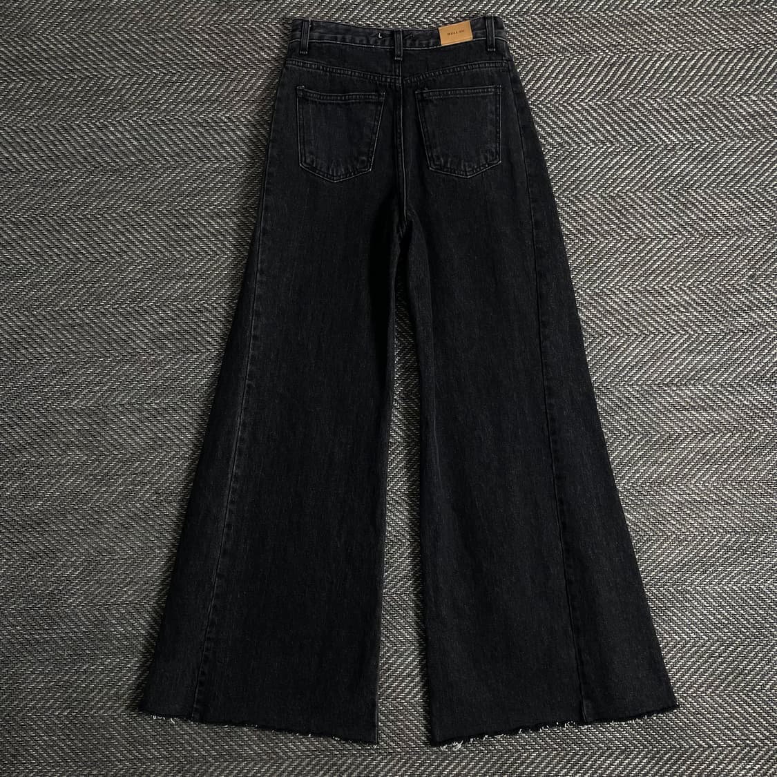 빈티지 와이드핏 블랙 데님 팬츠o 3129 상품이미지3