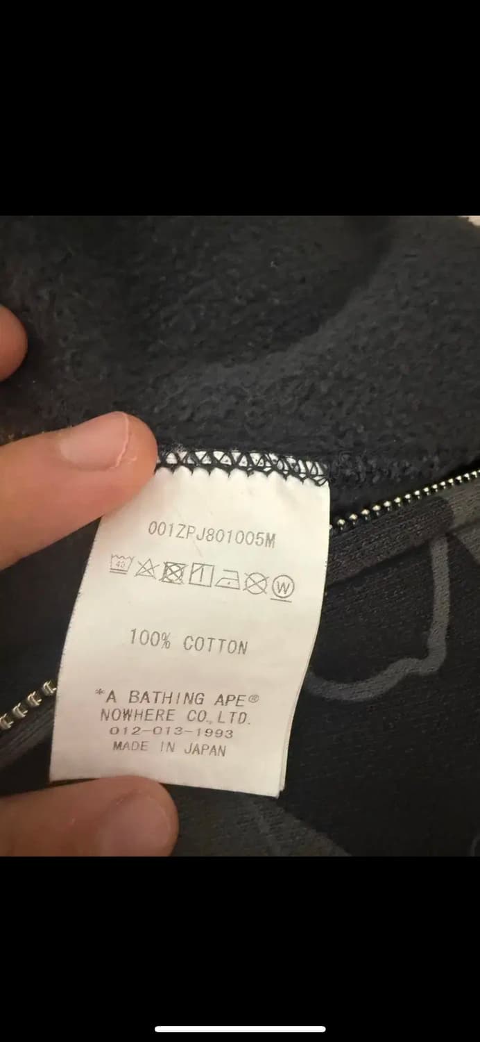 베이프 샤크후드 M사이즈 상품이미지5