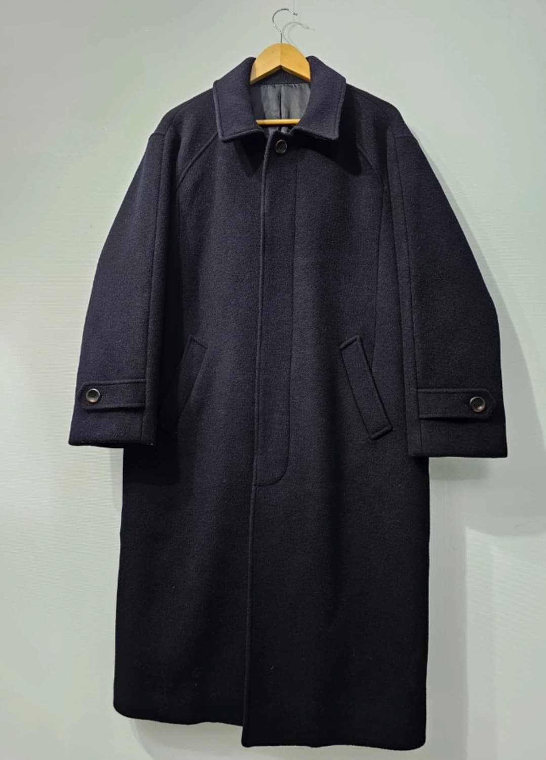 마리떼브랑소와저버 한섬 발마칸 네이비 오버핏 코트 95~100 상품이미지3