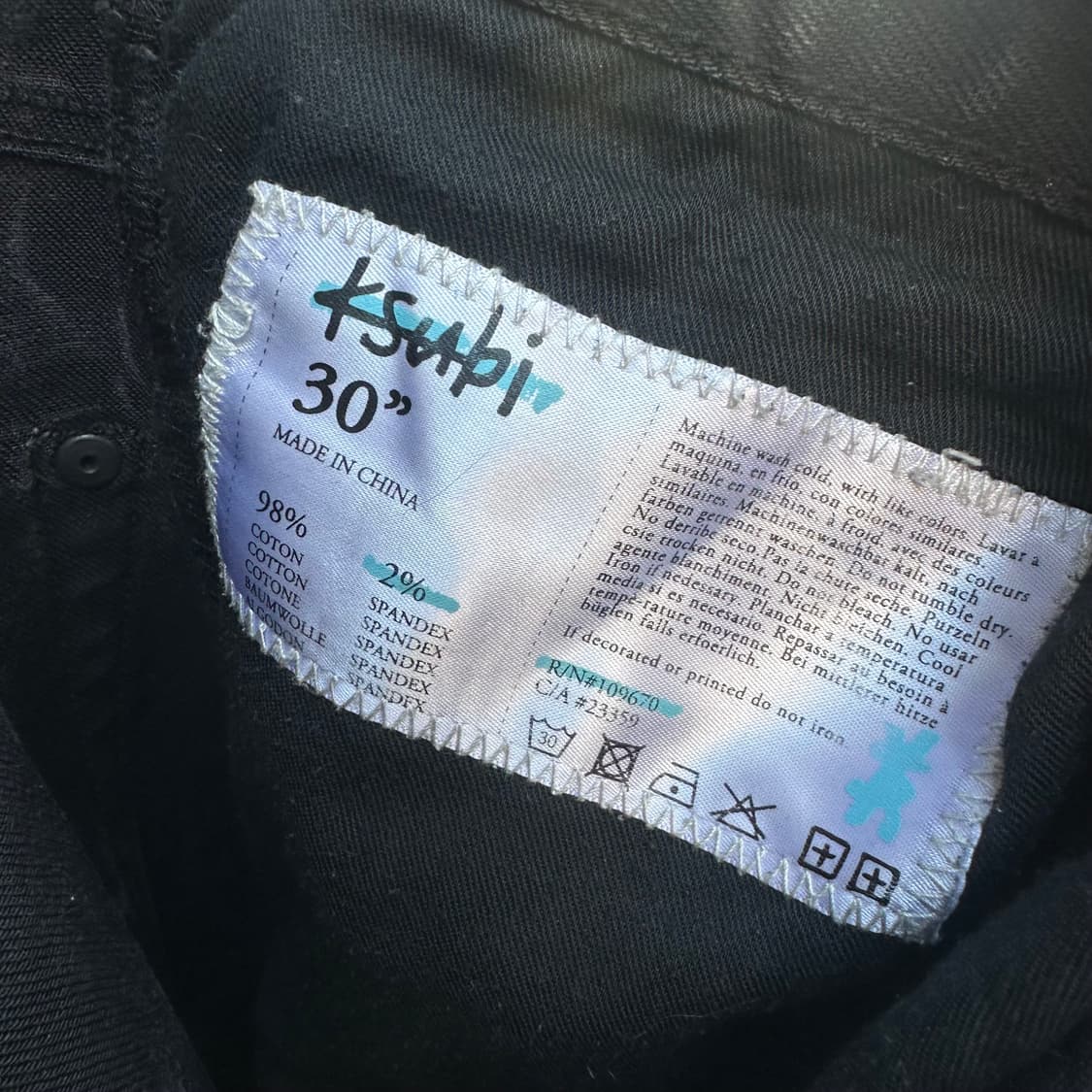 ksubi chitch jeans 수비 칫치 진 30 (black) 상품이미지7