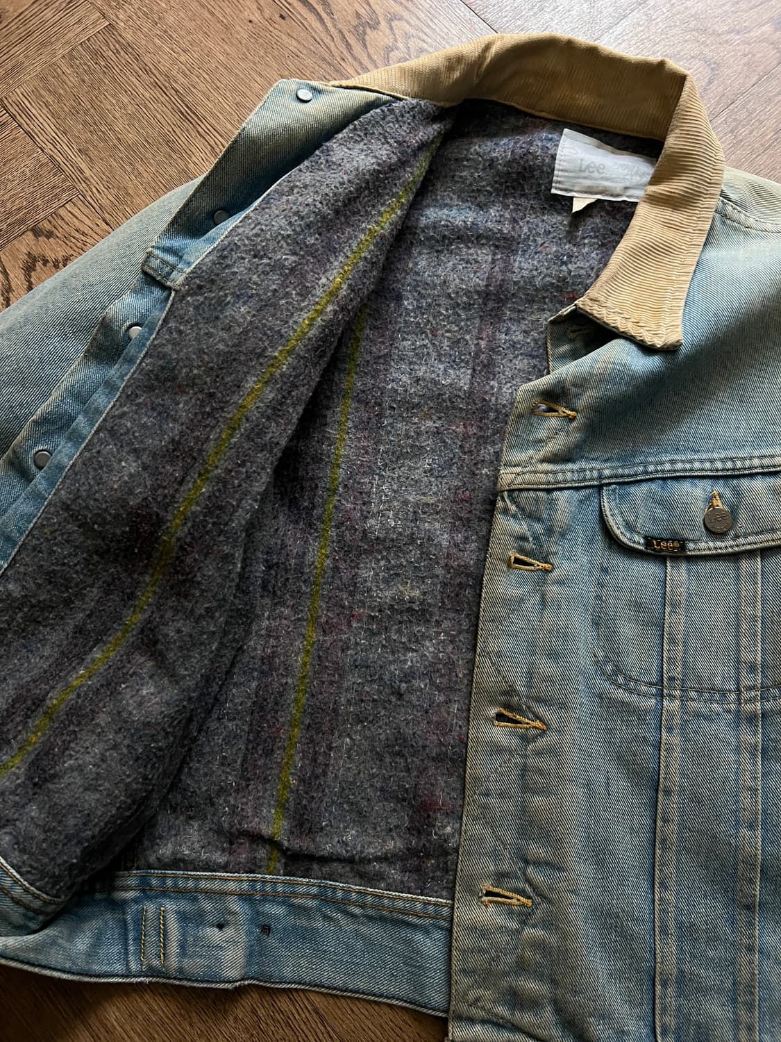 [M]70's Lee USA 스톰라이더 블랭킷 데님 트러커 자켓 R7 상품이미지5