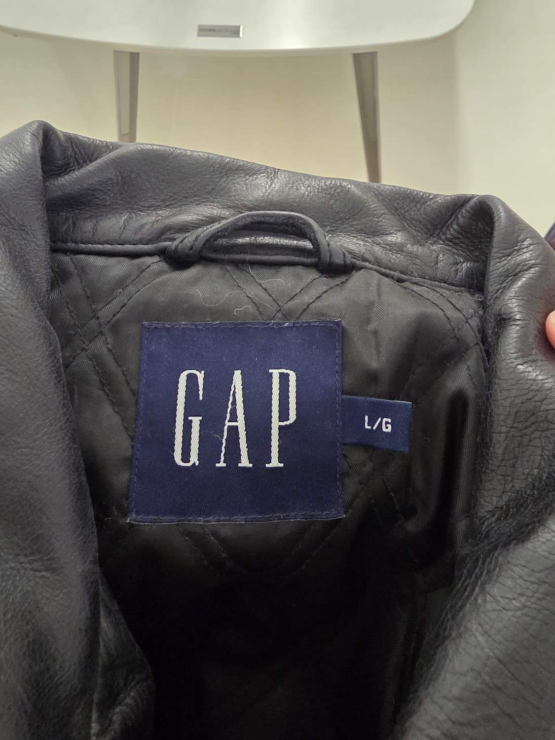 올드 갭 레더 카코트 L 상품이미지3