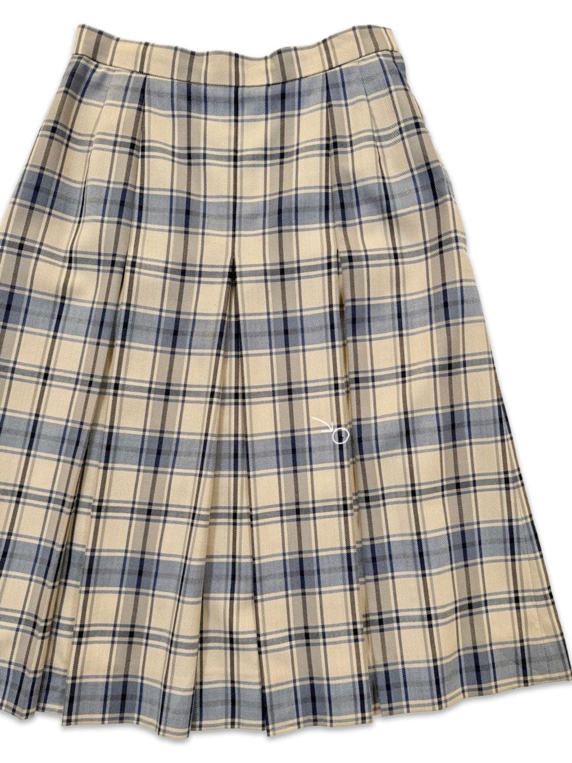 빈티지 DAKS 체크 미디 플리츠 스커트 상품이미지2