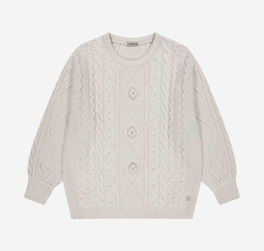 코이세이오 폼폼니트 아이보리 상품이미지1