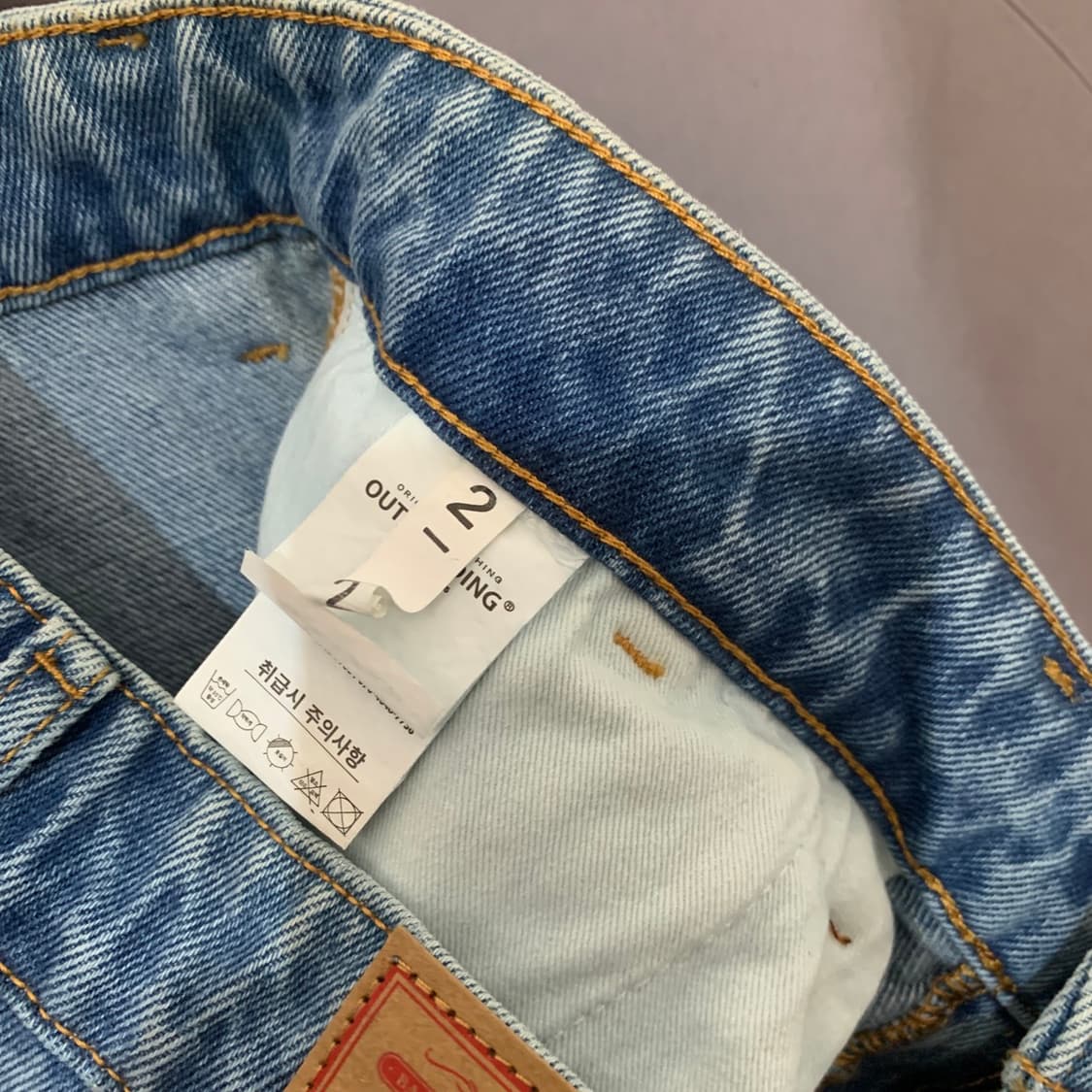 30인치 아웃스탠딩 카펜터 데님 청바지 상품이미지7