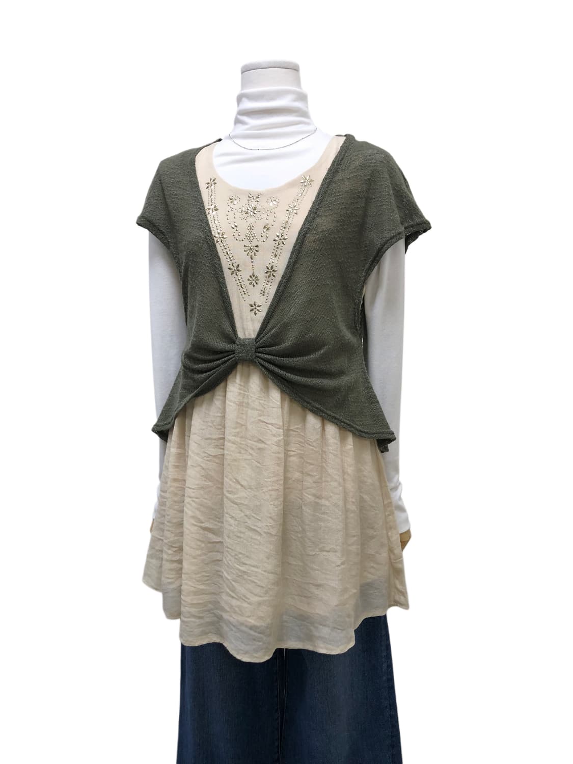 엑시즈팜 레이어드st 튜닉 원피스 상품이미지4