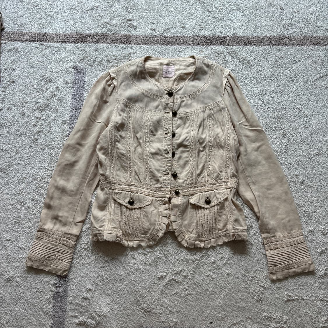 빔즈 아이보리 자켓 상품이미지1