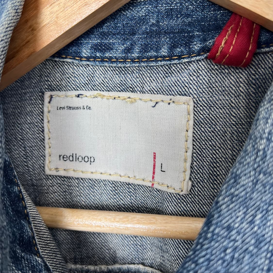 Levis 리바이스 redloop 워싱 데님 자켓 상품이미지5