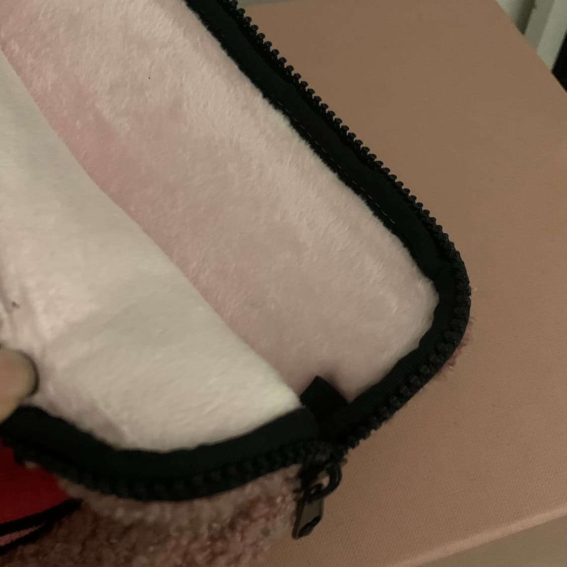 마찌 핑크 퍼 부클 아이패드 파우치 하트 케이스 태블릿 상품이미지5