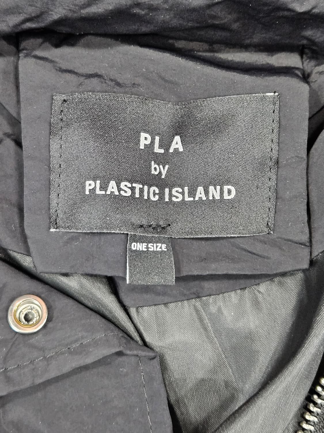 플라스틱아일랜드 블랙 후드 패딩 점퍼 Free  상품이미지2