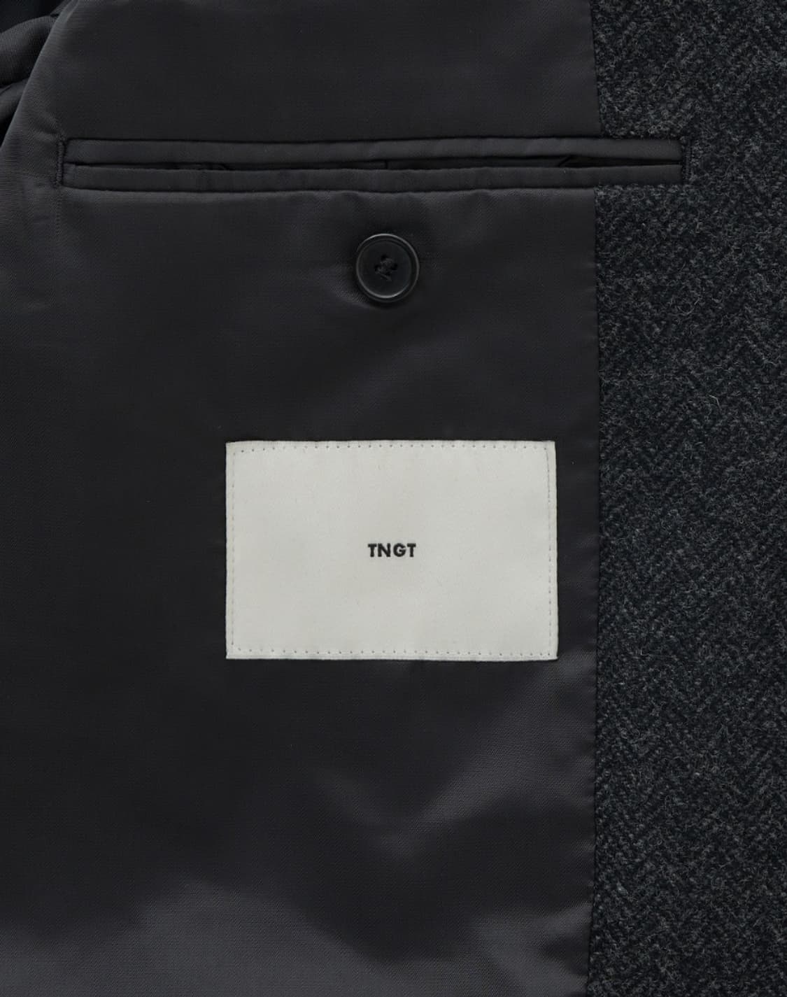 [새제품] 25FW TNGT 울 블렌드 헤링본 자켓 다크 그레 095 상품이미지5