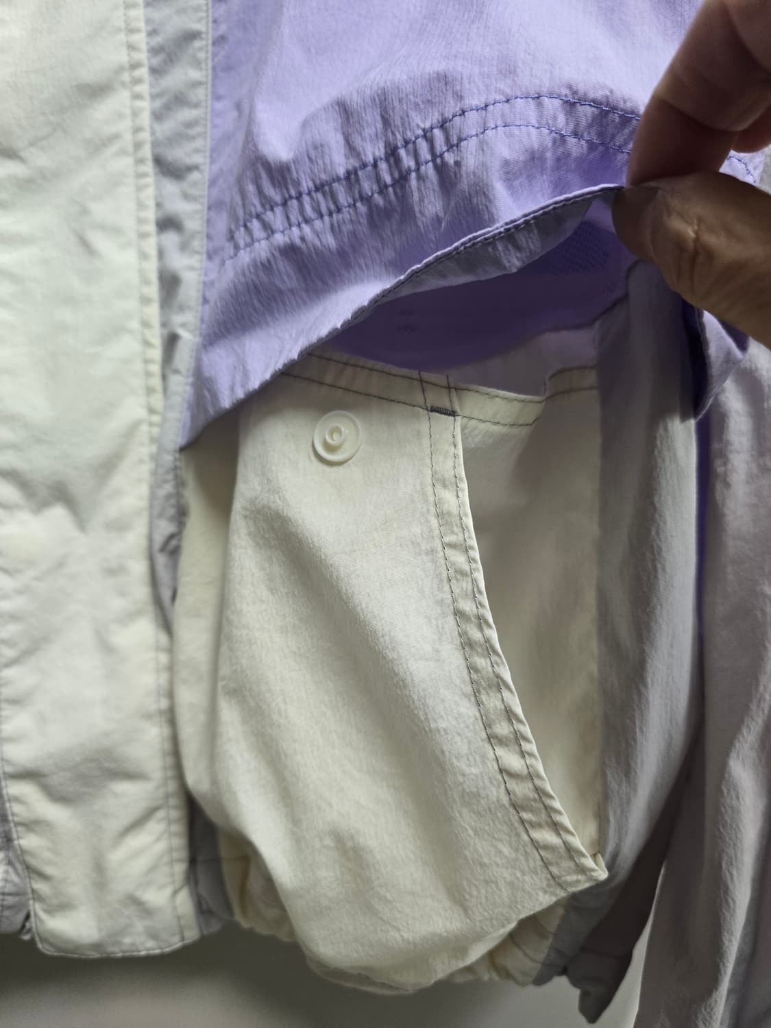 엄브로 라이트 퍼플 오버핏 바람막이 윈드자켓 80(2XS) 상품이미지2