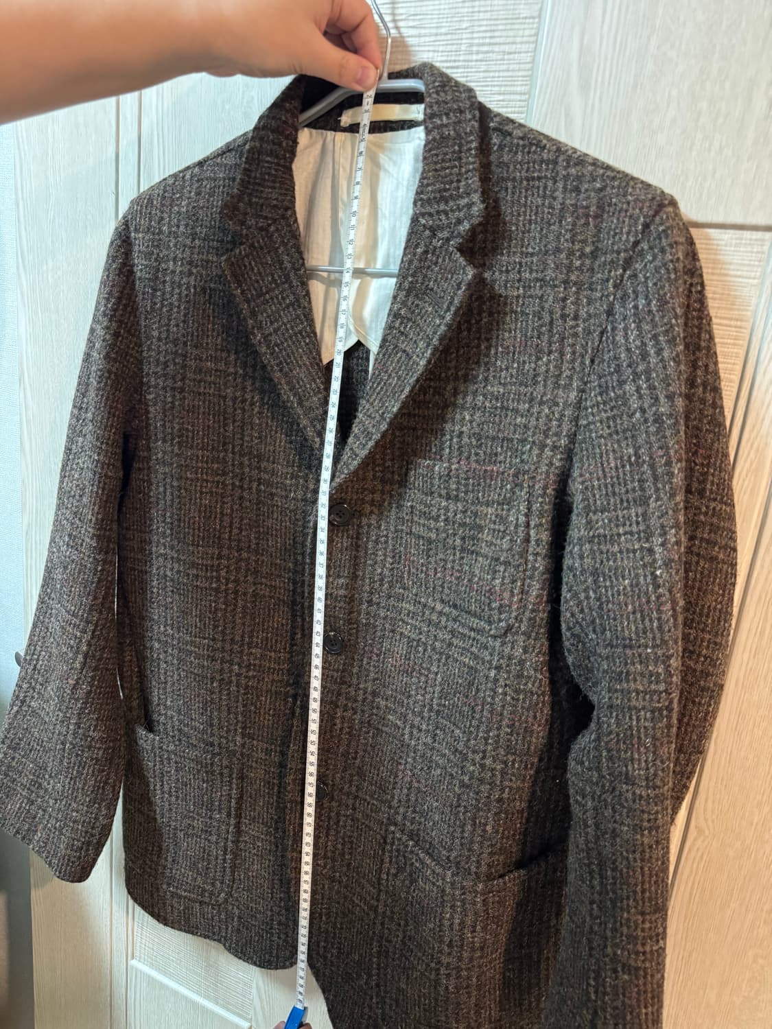 빔즈 플러스 해리스트위드 자켓 L사이즈 상품이미지8
