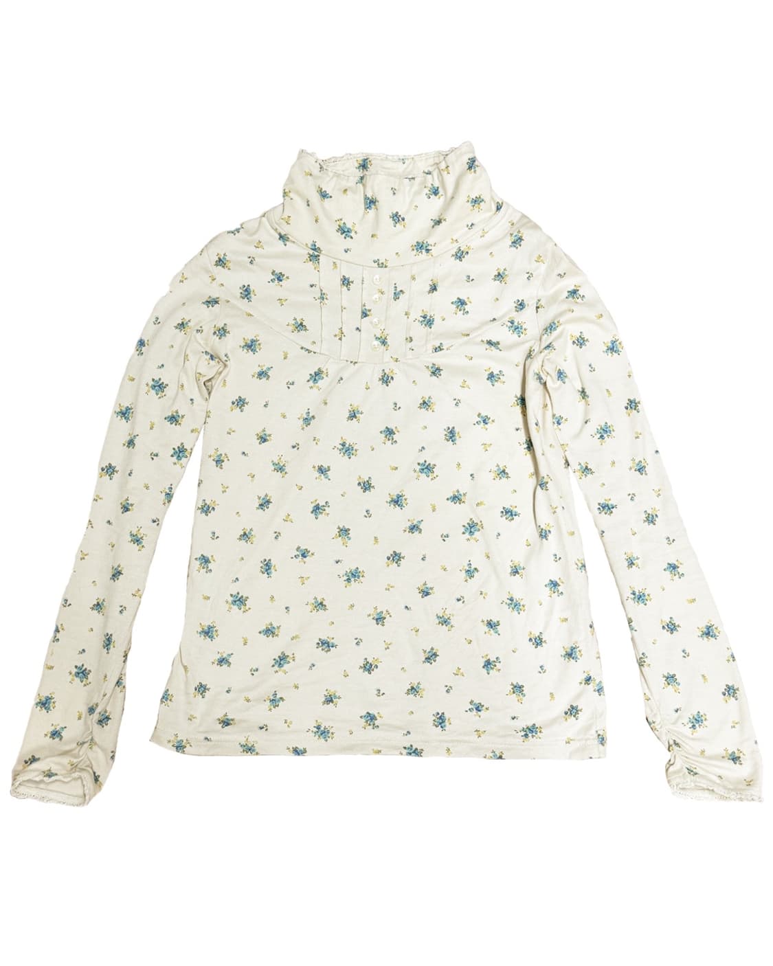 하구미 플라워 패턴 목폴라 상품이미지1