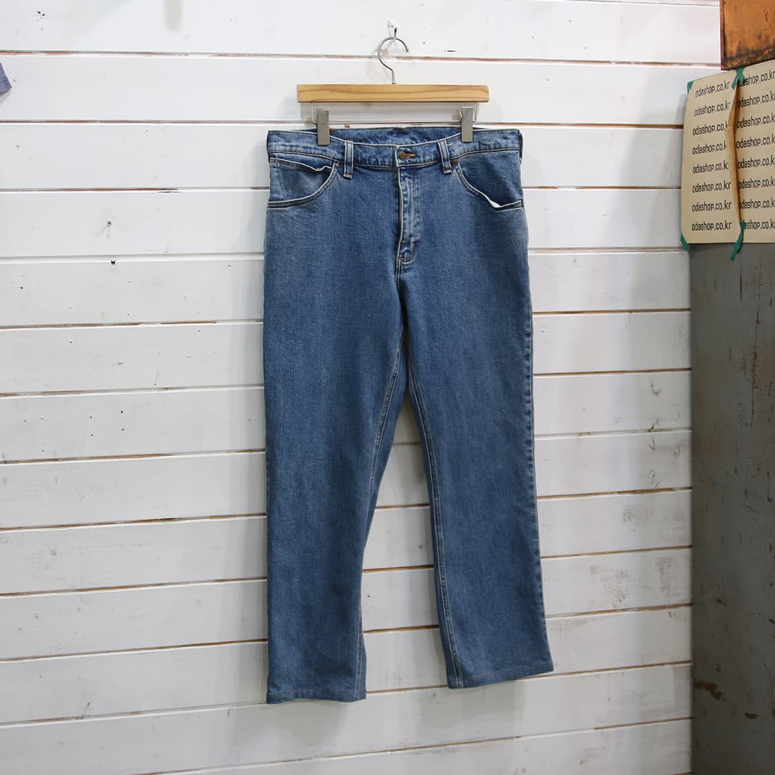 (착용컷) Wrangler 데님 팬츠 (남성용 34) 상품이미지1