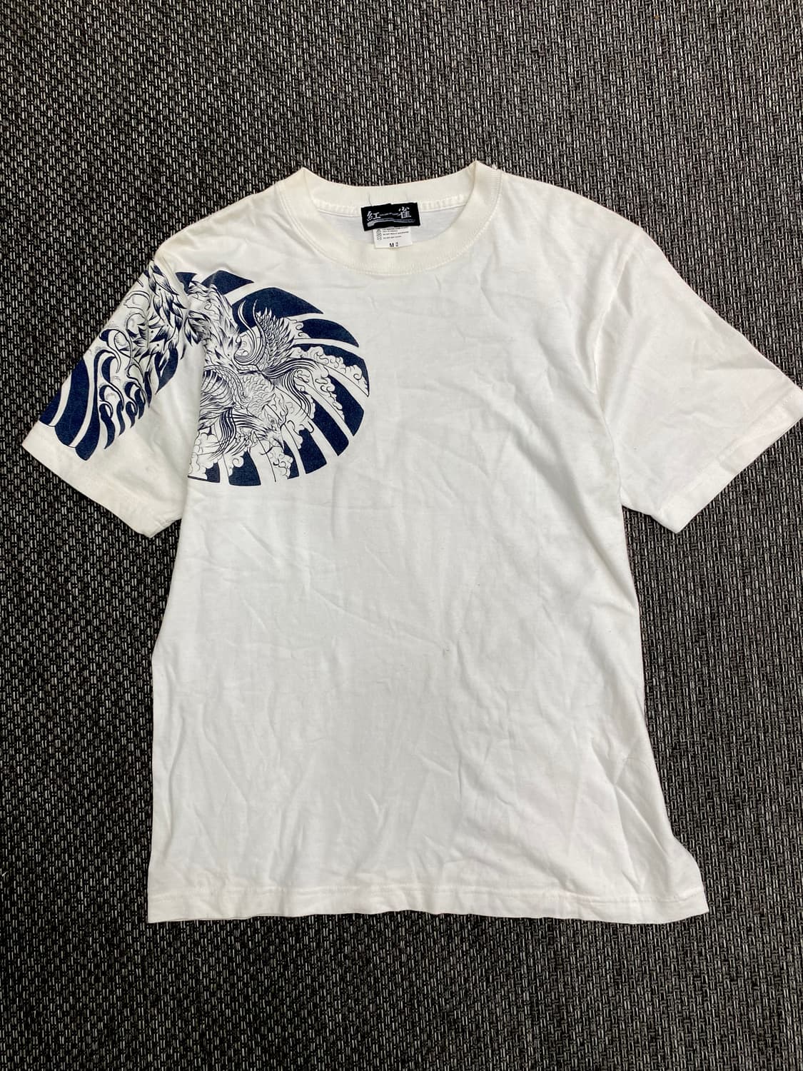 Oriental Print White Tee 상품이미지4