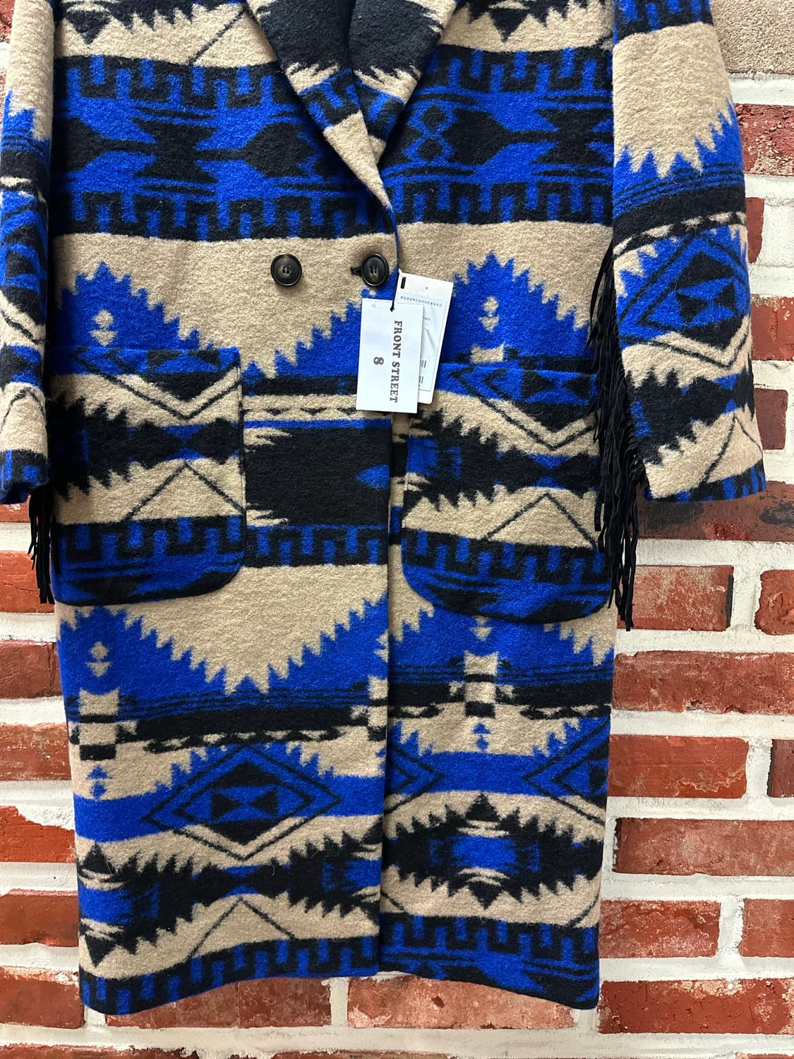 (IT40)프론트스트리트8 나바호 울 코트 상품이미지3