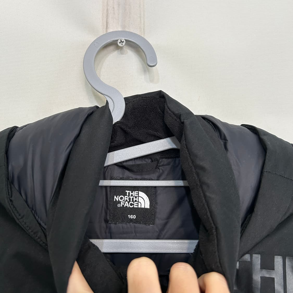 노스페이스 키즈 구스다운 패딩 160 블랙 빵빵함 상품이미지2