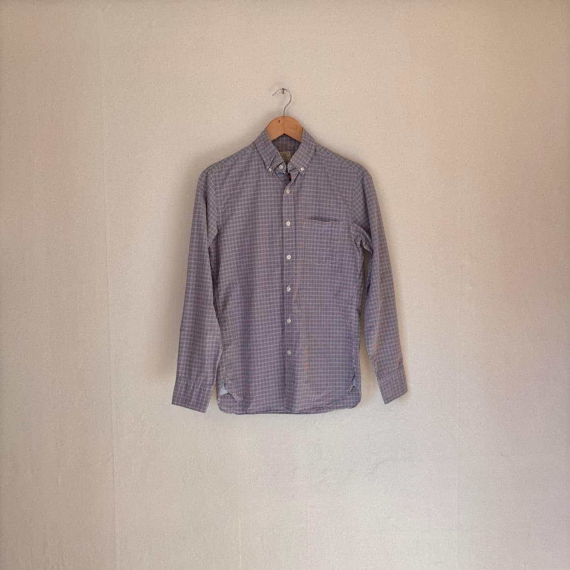 JCREW 제이크루 슬림핏 XS 체크 셔츠 남방 수입 정품 깅엄 상품이미지5