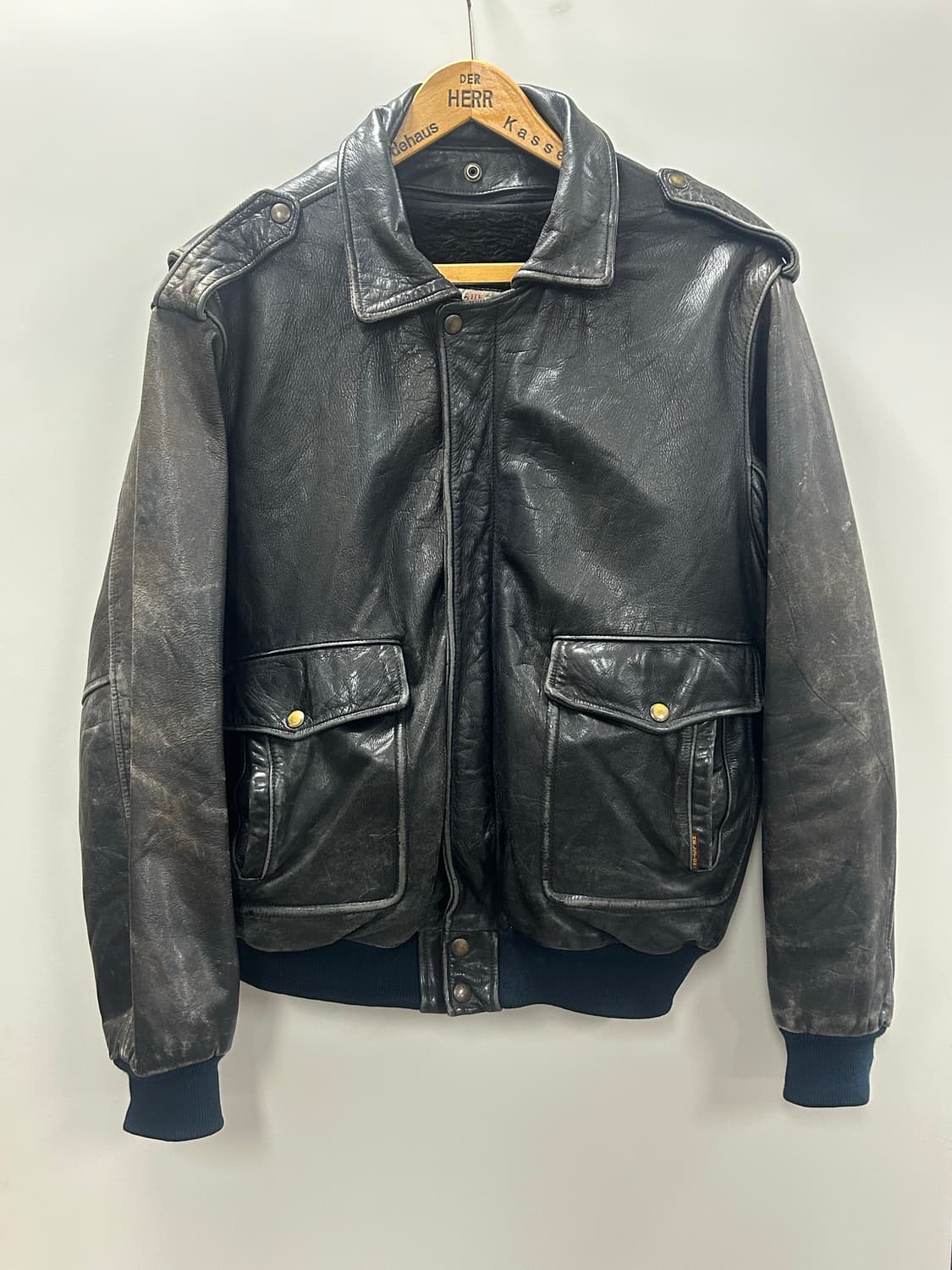 프랑스 헬스톤즈(Helstons) 빈티지 가죽 자켓 상품이미지1