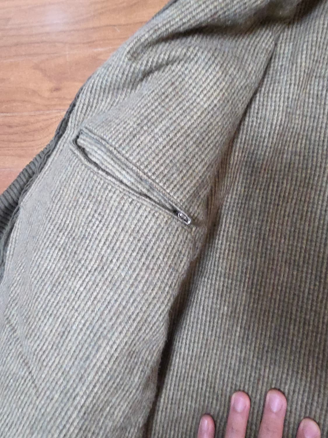 유럽발 80s 빈티지 코듀로이 헌팅자켓 XL 상품이미지7