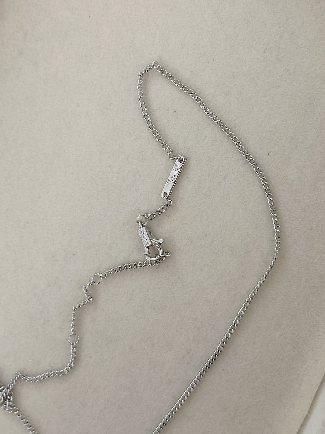 셀린느 크리스탈 목걸이 실버 상품이미지4